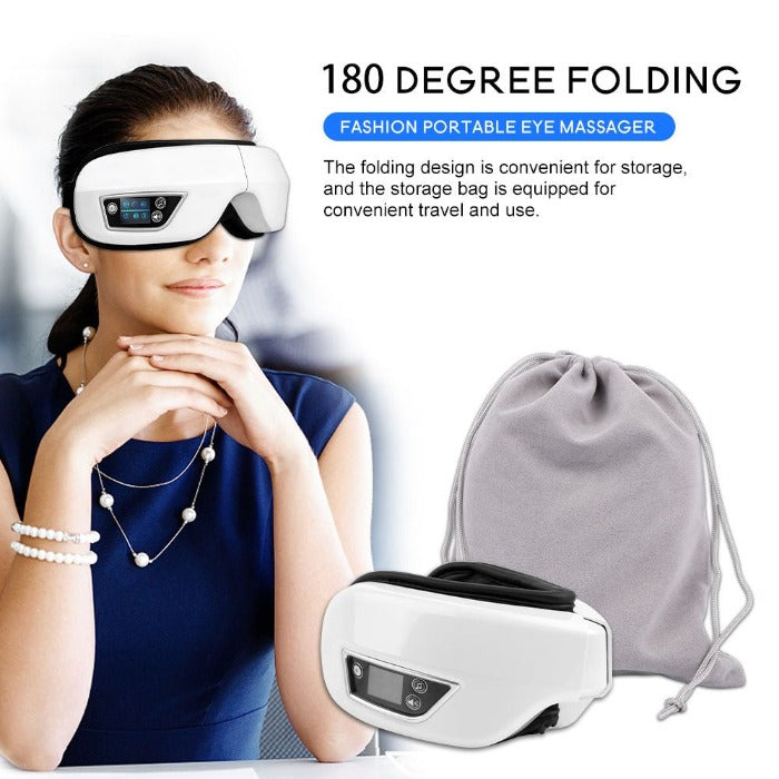 Superior 6D Smart Vibration Eye Massager with Bluetooth - Pamper Me Now