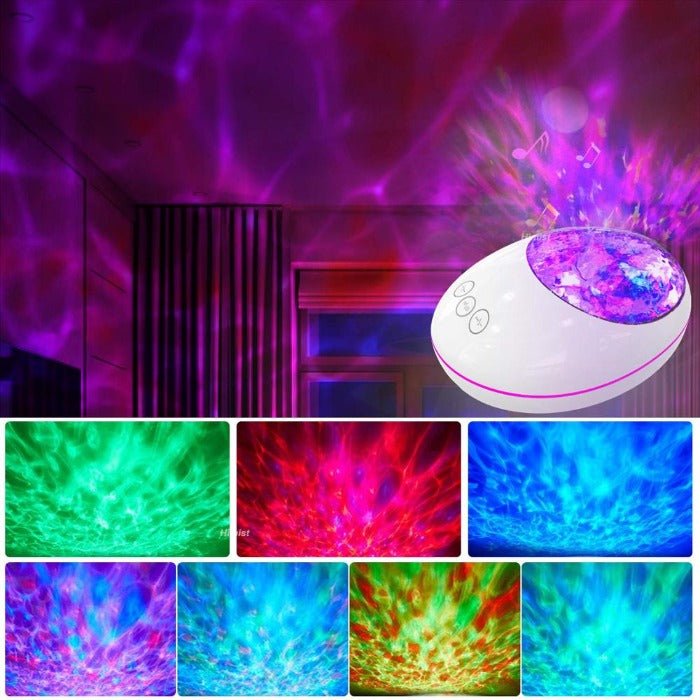 Ultimate Ocean Wave Projector Night Light Lamp with Bluetooth Music Player - Pamper Me Now